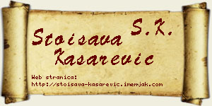 Stoisava Kašarević vizit kartica